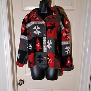 Talbots fleece button Down size medium